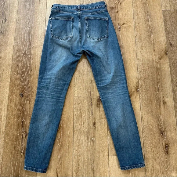 Everlane Women’s Medium Wash Mid-Rise Straight Leg Ankle Denim Jeans Sz 26R GUC - Picture 8 of 8